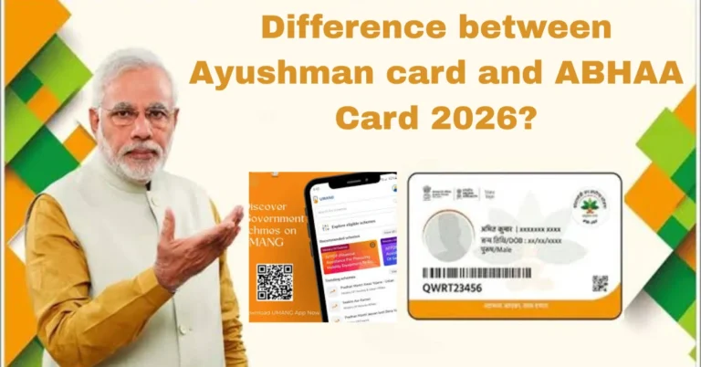 Difference between Ayushman card and ABHAA Card 2026?