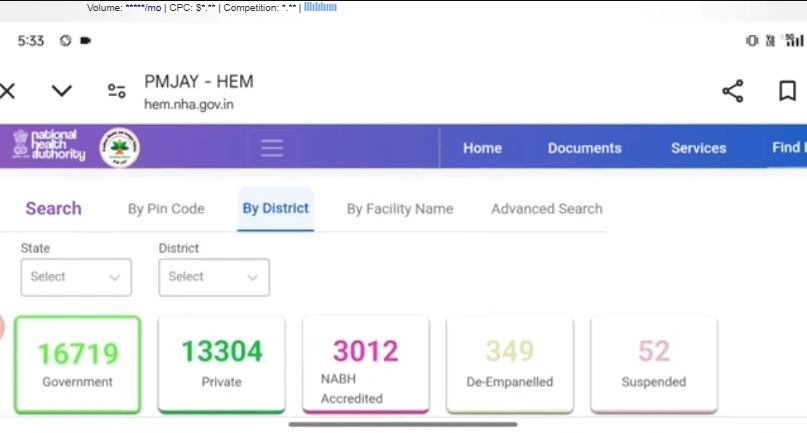 How to Check Ayushman Card Hospital List Online