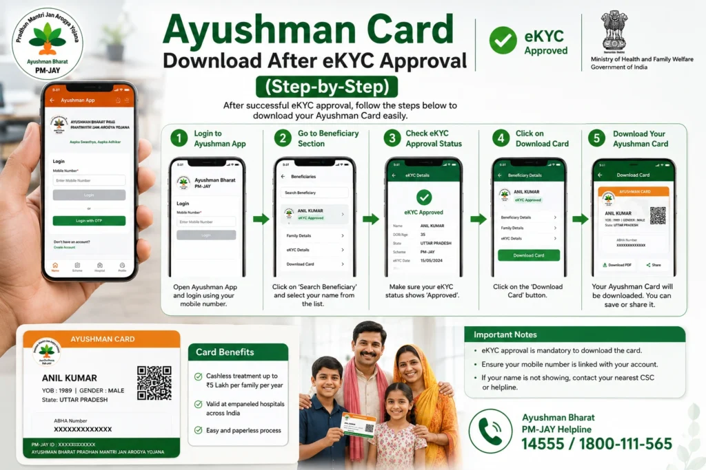 How to Check Ayushman Card eKYC Status
