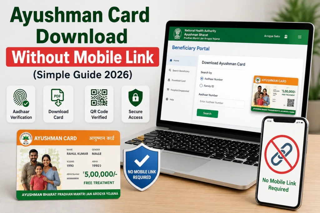 Benefits of Ayushman Card Without Mobile Link